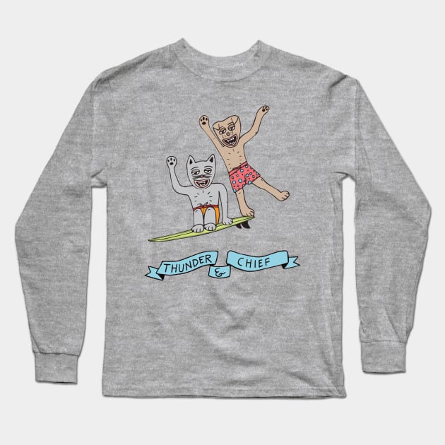 Thunder & Chief - Hey! Long Sleeve T-Shirt by Thunder & Chief